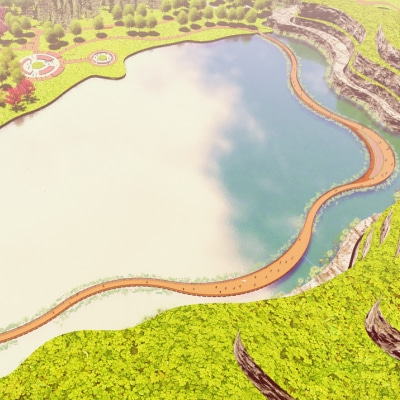 魅力南沙|鳳翔湖景觀浮橋，即將揭開神秘面紗！